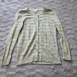 Merona Classic Button Up Green Cardigan Sweater Size Small
